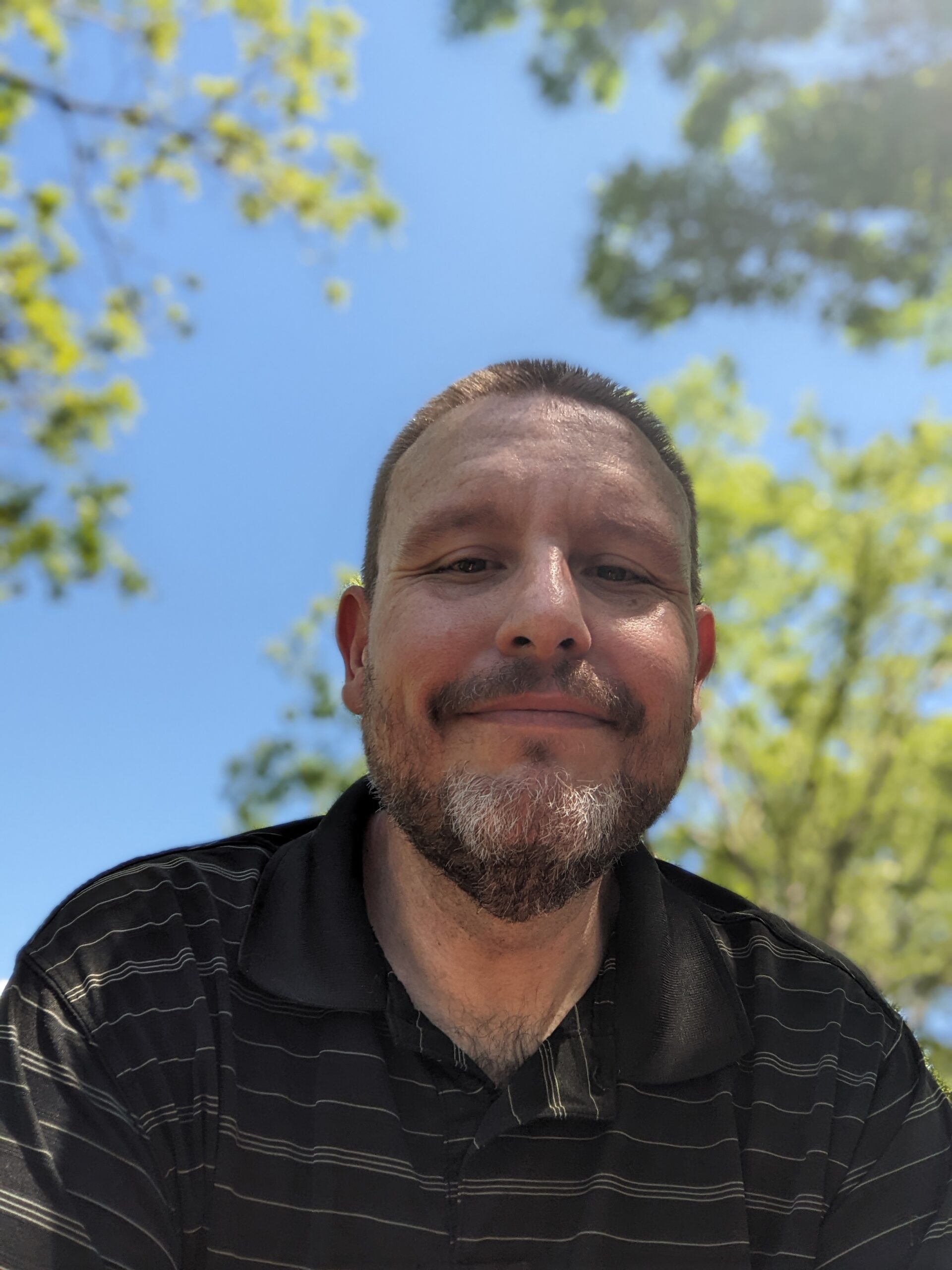 Walking in Centennial Park in Lawrence, KS